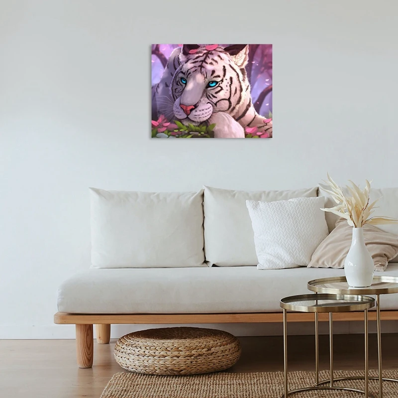 Бриллиантовая картина горячая Распродажа DIY, тигр под вишневым деревом Стразы, круглая Алмазная картина на стену, украшение для спальни 
Бриллиантовая картина горячая Распродажа DIY, тигр под вишневым деревом Стразы, круглая Алмазная картина на стену, украшение для спальни