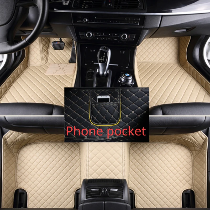 Custom Car Floor Mats for Ford Explorer 2016-2020 Years Artificial Leather Phone Pocket Carpet Interior Car Accessories 
Custom Car Floor Mats for Ford Explorer 2016-2020 Years Artificial Leather Phone Pocket Carpet Interior Car Accessories