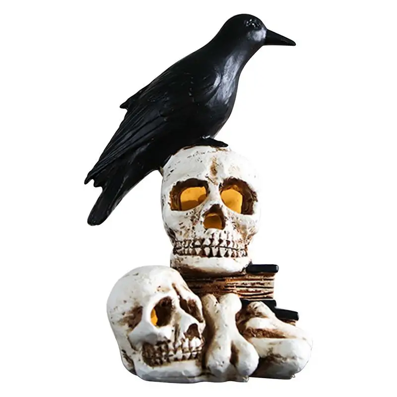Lighted Halloween Decorations Crows Halloween Decorations Lighted Resin Skull Statue Halloween Skull Statue For Tabletop Desk
Lighted Halloween Decorations Crows Halloween Decorations Lighted Resin Skull Statue Halloween Skull Statue For Tabletop Desk