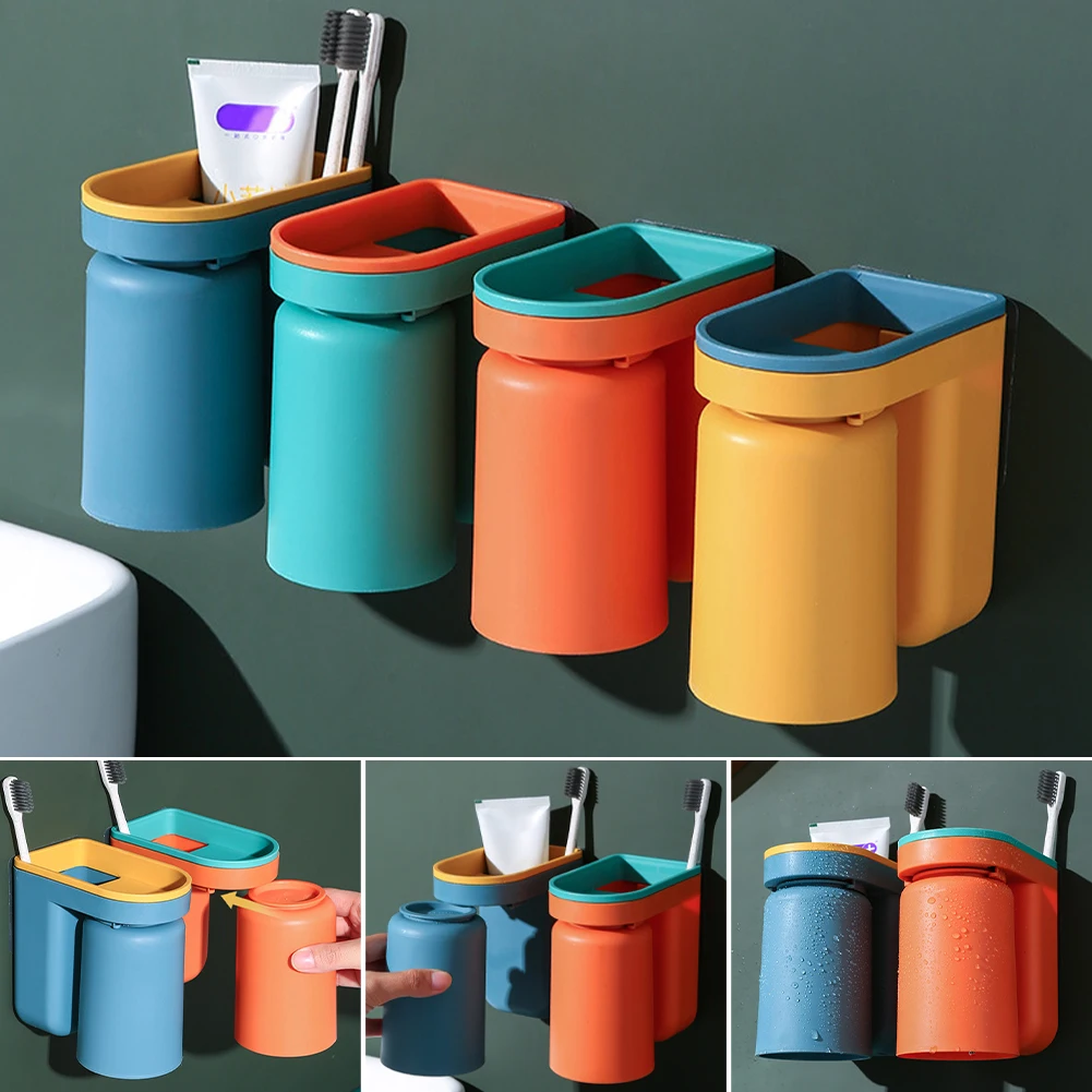 Toothbrush Wall Mount Holder Punch-free Toothpaste Storage Rack Toothbrush Dispenser Bathroom Organizer Tools Accessories
Toothbrush Wall Mount Holder Punch-free Toothpaste Storage Rack Toothbrush Dispenser Bathroom Organizer Tools Accessories