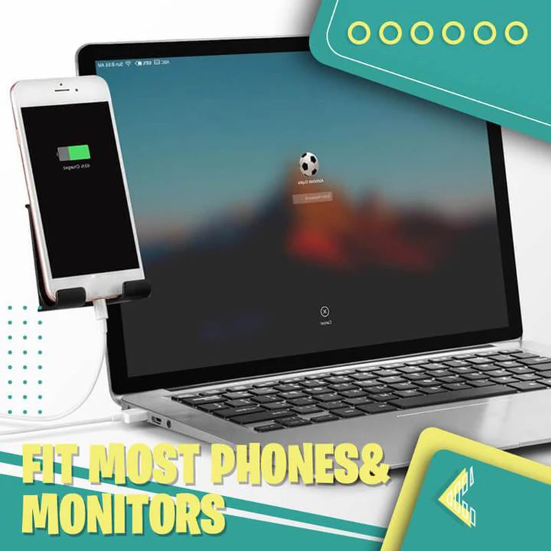 Laptop Side Phone Holder Laptop Side Mount Clip Bracket Phone Stand Holder for Laptop Screen PC Monitor
Laptop Side Phone Holder Laptop Side Mount Clip Bracket Phone Stand Holder for Laptop Screen PC Monitor