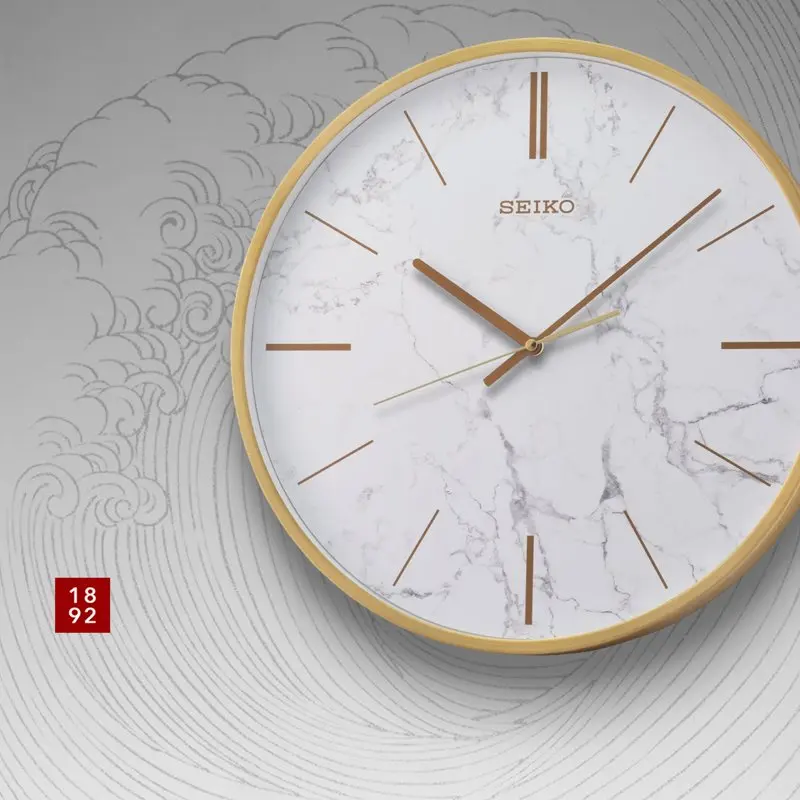Stunningly Glamorous Carrara Gold & White Round Wall Clock - QXA760GLH - A Perfect Piece in Home Decoration
Stunningly Glamorous Carrara Gold & White Round Wall Clock - QXA760GLH - A Perfect Piece in Home Decoration