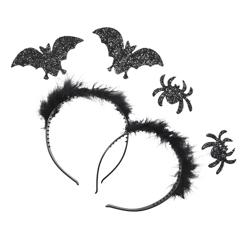 

Halloween Devil Hair Band Halloween Party Decoration Spider Web Witch Dance Headband Photo Props Ghost Festival Bat Head Hoop