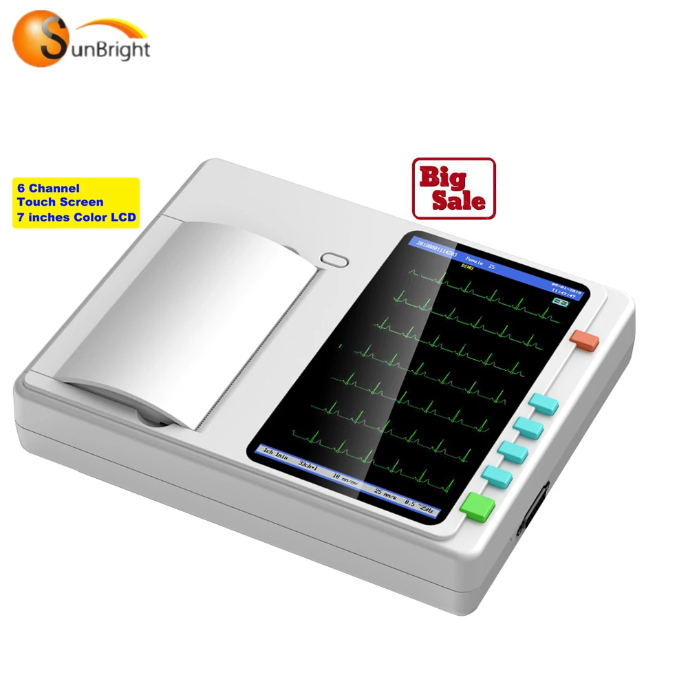 Hot selling good quality LCD touch screen 12 lead 6 channel home and medical use ECG machine
Hot selling good quality LCD touch screen 12 lead 6 channel home and medical use ECG machine