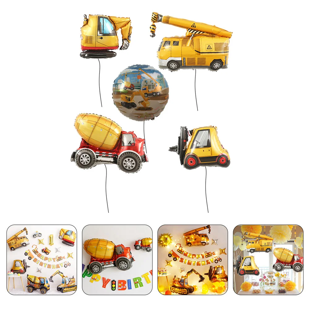 5Pcs Construction Balloons Excavator Balloon Dump Truck Foil Balloon Birthday Party Ornament
5Pcs Construction Balloons Excavator Balloon Dump Truck Foil Balloon Birthday Party Ornament