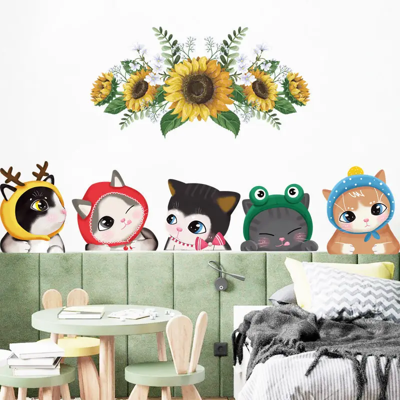 Wall Stickers Bedroom Bedside Decoration Cartoon Cat Combination Kitten Bedroom Living Room Wall Stickers Pet Shop Stickers
Wall Stickers Bedroom Bedside Decoration Cartoon Cat Combination Kitten Bedroom Living Room Wall Stickers Pet Shop Stickers