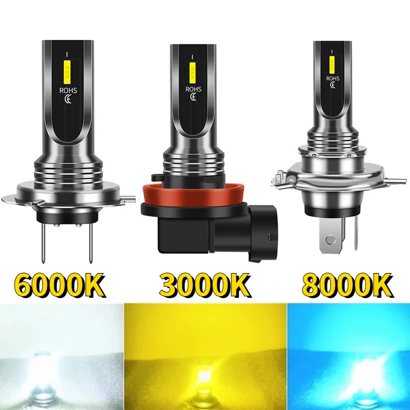H1 H3 H7 H11 9005 9006 Car LED Fog Light Headlight 3000K 6000K 8000K Auto Parts Accessories
H1 H3 H7 H11 9005 9006 Car LED Fog Light Headlight 3000K 6000K 8000K Auto Parts Accessories