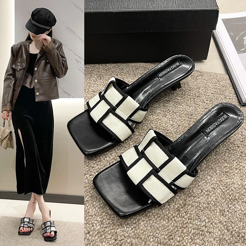 023 Summer Sandals High Heel Slippers Women's Outwear Summer Sandals Slim Heel Comfortable Temperament Women's Shoes
023 Summer Sandals High Heel Slippers Women's Outwear Summer Sandals Slim Heel Comfortable Temperament Women's Shoes