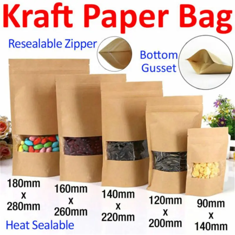 Kraft paper bags Self sealing bags Food bags Sealing bags Nuts Tea packaging bags
Kraft paper bags Self sealing bags Food bags Sealing bags Nuts Tea packaging bags