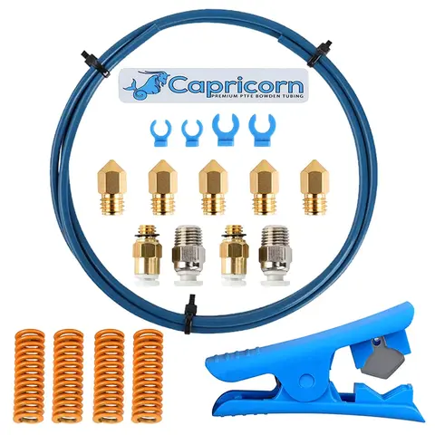 Capricorn Bowden PTFE, трубки серии XS, 1 м/2 м, 1,75 мм, трубки с нитью накаливания для Ender-3 V2/ Ender 3/ Ender 3 Pro/Ender 5/технические 3D принтеры