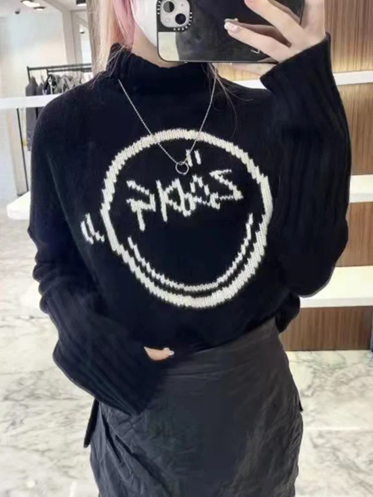 Dinboa-women Cashmere Pullover 2022 Autumn and Winter Half Turtleneck Color Matching Letters Casual Warm Sweater Women
Dinboa-women Cashmere Pullover 2022 Autumn and Winter Half Turtleneck Color Matching Letters Casual Warm Sweater Women