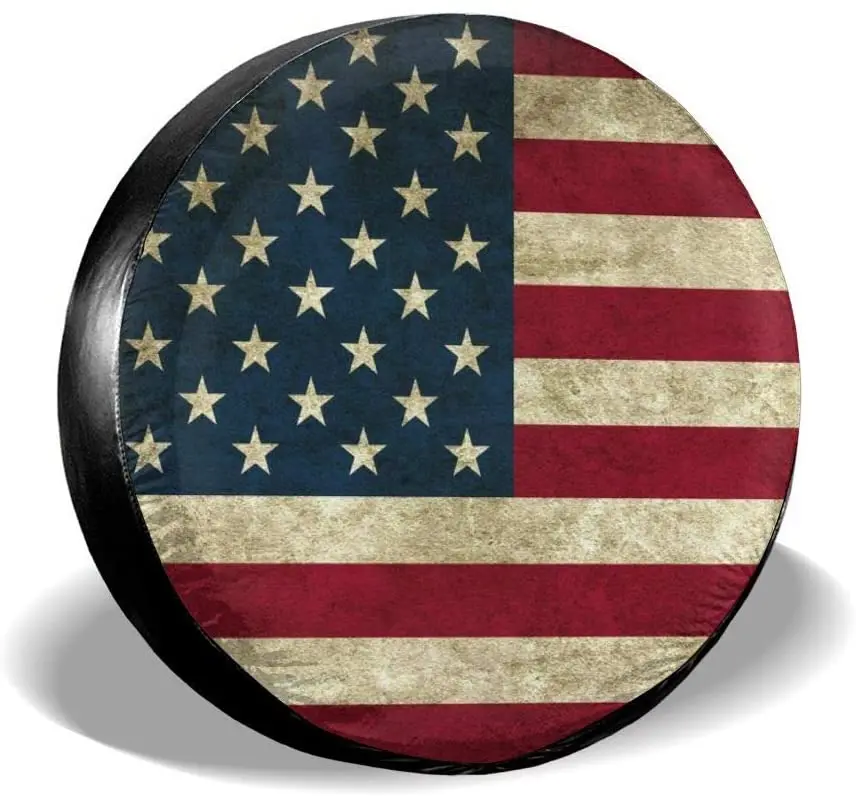 Tire Cover American Flag Reclaimed Wood Potable Polyester Universal Spare Wheel Tire Cover Wheel Covers for Trailer RV SUV Truck
Tire Cover American Flag Reclaimed Wood Potable Polyester Universal Spare Wheel Tire Cover Wheel Covers for Trailer RV SUV Truck