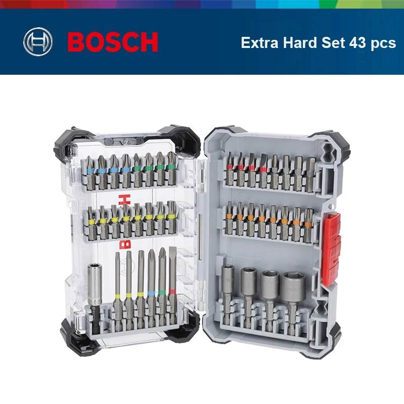 Bosch Extra Hard набор бит 43 шт.
Bosch Extra Hard набор бит 43 шт.