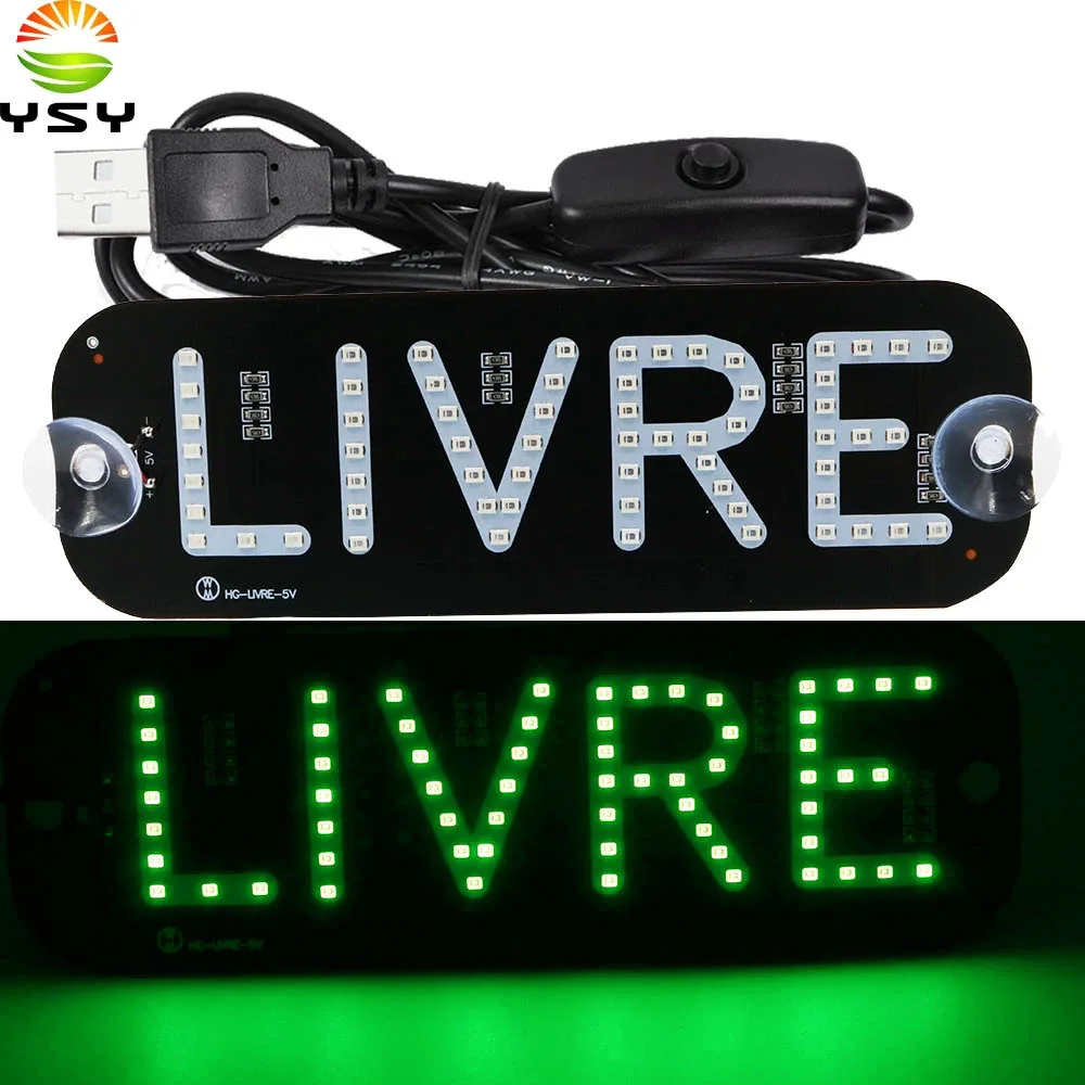 YSY 1pcs NEW LIVRE with USB Taxi Lights Led Car Windscreen Cab indicator Lamp Sign Green LED Windshield Taxi Light Lamp
YSY 1pcs NEW LIVRE with USB Taxi Lights Led Car Windscreen Cab indicator Lamp Sign Green LED Windshield Taxi Light Lamp