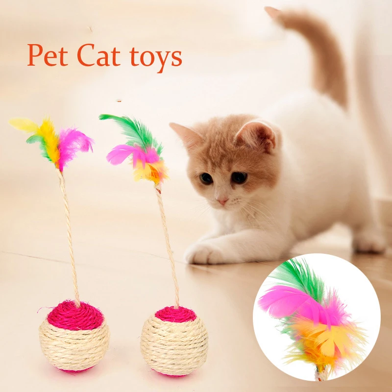 New Cat Toy Pet Cat Scratching Ball Training Interactive Toy for Kitten Pet Cat Supplies Funny Play Feather Toy Cat Accessories
New Cat Toy Pet Cat Scratching Ball Training Interactive Toy for Kitten Pet Cat Supplies Funny Play Feather Toy Cat Accessories