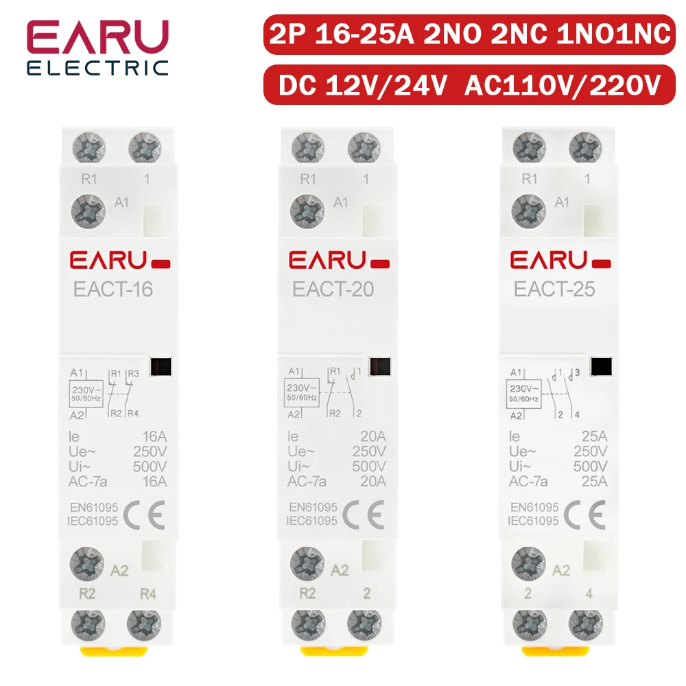 EARUELECTRIC Контактор переменного тока 16A 20A 25A
EARUELECTRIC Контактор переменного тока 16A 20A 25A