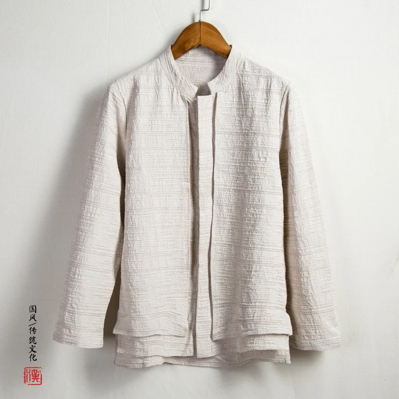 Осень 2022, льняная рубашка с длинными рукавами, мужские хлопковые и льняные топы в китайском стиле, Модный китайский мужской костюм Тан, руба...
Осень 2022, льняная рубашка с длинными рукавами, мужские хлопковые и льняные топы в китайском стиле, Модный китайский мужской костюм Тан, руба...