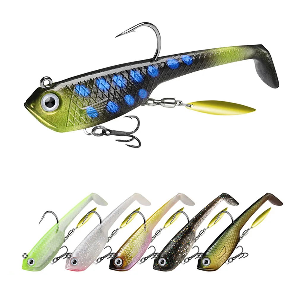 TRUSCEND Lure Bait T Tail Soft Bait Fake Bait Sequin Bait Rotating Swimming Bait Metal+plastic Soft Lure Bait Fishing Tackle
TRUSCEND Lure Bait T Tail Soft Bait Fake Bait Sequin Bait Rotating Swimming Bait Metal+plastic Soft Lure Bait Fishing Tackle