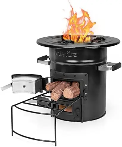Rocket Stove, Outdoor Portable Wood Burning Camp Stove with High Fuel Efficiency, Real Campfire Stove for Outside Bonfire, &
Rocket Stove, Outdoor Portable Wood Burning Camp Stove with High Fuel Efficiency, Real Campfire Stove for Outside Bonfire, &