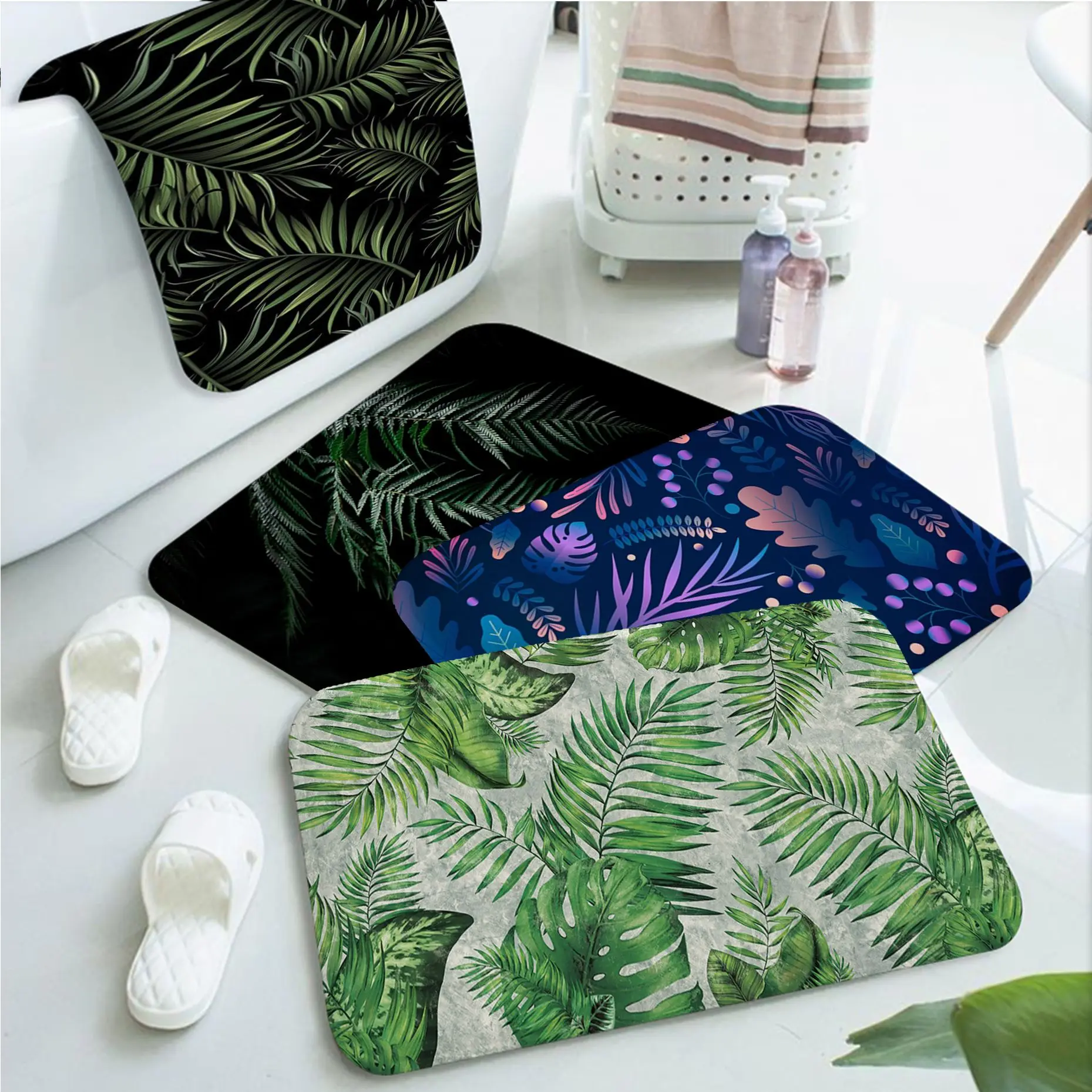 Palms Leaves Bath Mat Nordic Style Home Doormat Bathroom-Toilet Mats Bedroom Hotel Decor Mat
Palms Leaves Bath Mat Nordic Style Home Doormat Bathroom-Toilet Mats Bedroom Hotel Decor Mat
