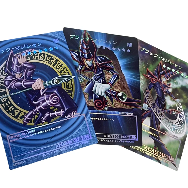 

Карточки Yu Gi Oh ACG, персонажи игры темного мага из аниме, самостоятельная сборка, лазерные тисненые полные карточки с картинками, игрушки для творчества, 1 шт./набор