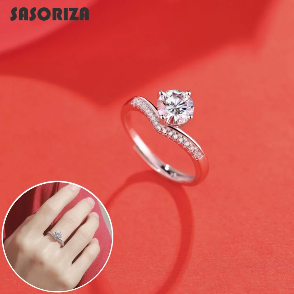 Fashion 925 Sterling Silver Ring 1.0Ct 2.0Ct 3.0Ct Moissanite Engagement Diamond Rings High Jewellery Wedding Rings for Couples
Fashion 925 Sterling Silver Ring 1.0Ct 2.0Ct 3.0Ct Moissanite Engagement Diamond Rings High Jewellery Wedding Rings for Couples