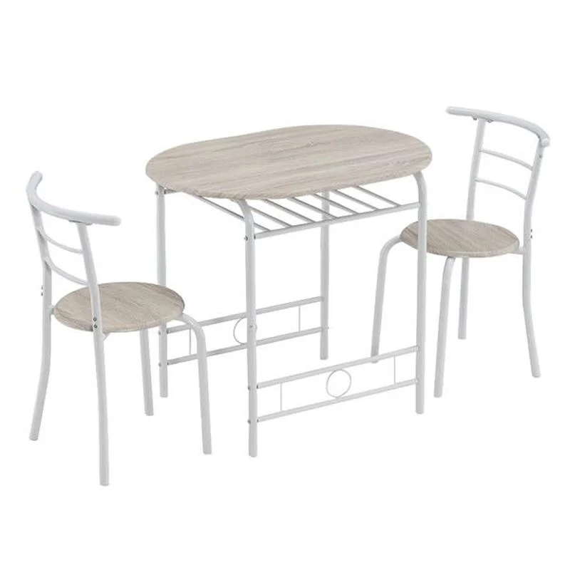 Oak PVC (80x53x76cm)Baking Lacquer Couples Bending Back Breakfast Table (One Table and Two Chairs) White
Oak PVC (80x53x76cm)Baking Lacquer Couples Bending Back Breakfast Table (One Table and Two Chairs) White