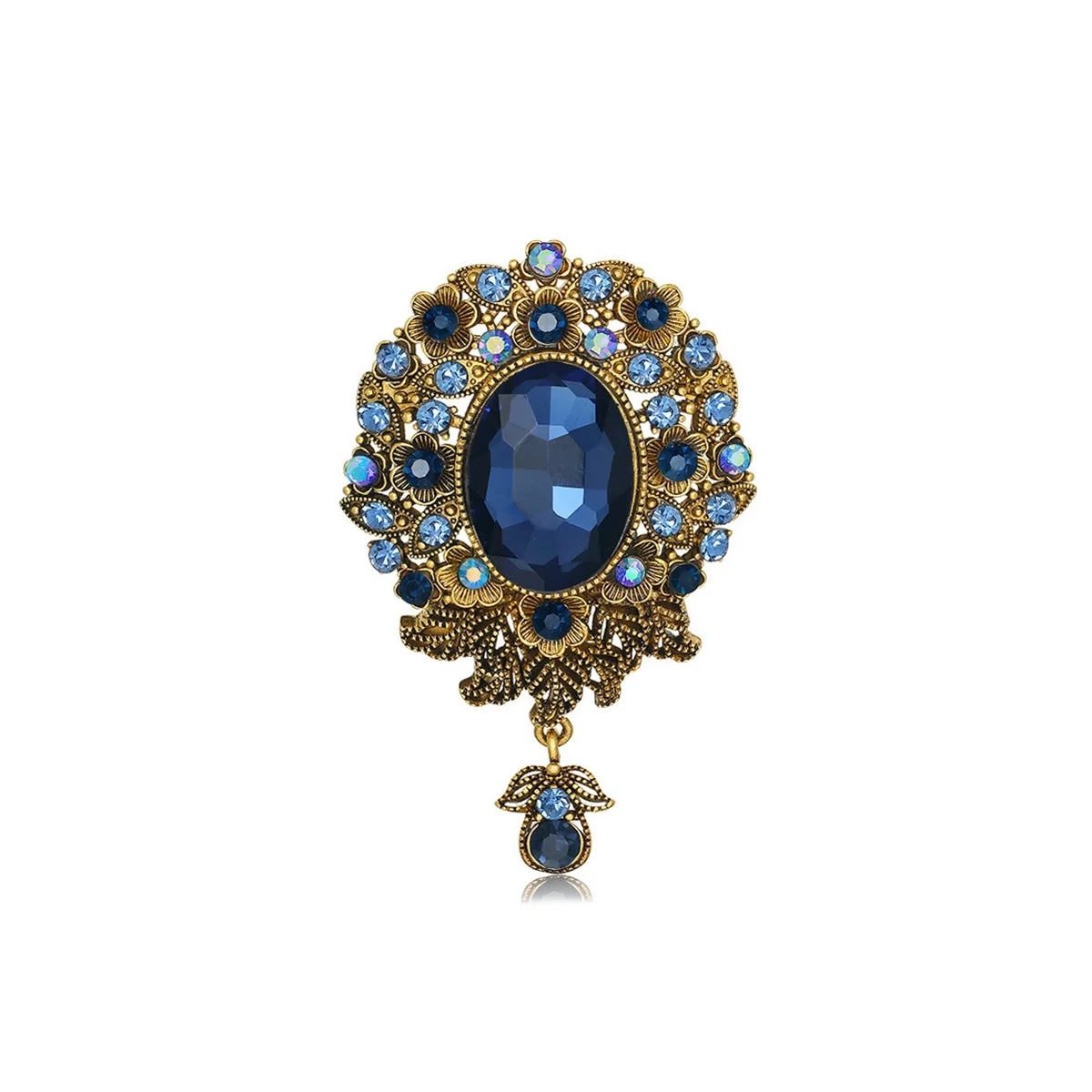 Женская Брошь в виде цветка, с кристаллами
Женская Брошь в виде цветка, с кристаллами