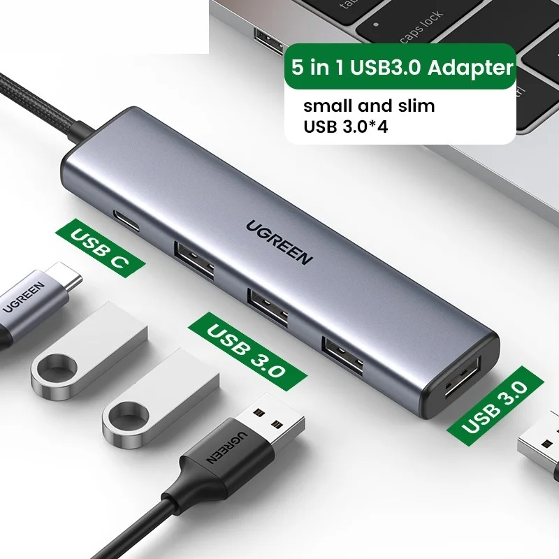 USB HUB Type C to 4 USB 3.0 HUB USB to Type C Adapter 5G For Macbook Pro Air M1 PC Laptop Accessories USB C HUB Splitter
USB HUB Type C to 4 USB 3.0 HUB USB to Type C Adapter 5G For Macbook Pro Air M1 PC Laptop Accessories USB C HUB Splitter