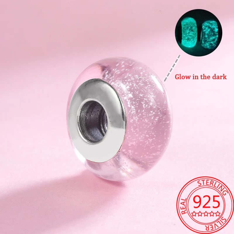 Gorgeous S925 Silver Pink Glow-in-the-dark Murano Princess Glass Beads Fits Bracelet & Bangle Jewelry Gift Making
Gorgeous S925 Silver Pink Glow-in-the-dark Murano Princess Glass Beads Fits Bracelet & Bangle Jewelry Gift Making