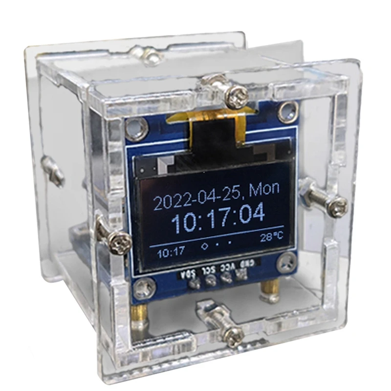 Комплект Электроники ESP8266 для самостоятельной сборки, мини-часы с OLED-дисплеем, подключение к корпусу, проект «сделай сам» для пайки
Комплект Электроники ESP8266 для самостоятельной сборки, мини-часы с OLED-дисплеем, подключение к корпусу, проект «сделай сам» для пайки
