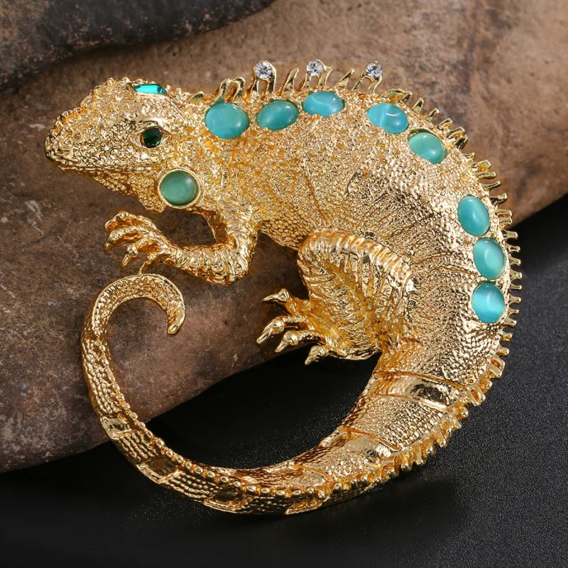 Retro Animal Breastpin Lizard Brooch pin Rhinestone Alloy Men and Women Enamel Gecko Pin Clothing Accessories Corsage Jewelry
Retro Animal Breastpin Lizard Brooch pin Rhinestone Alloy Men and Women Enamel Gecko Pin Clothing Accessories Corsage Jewelry