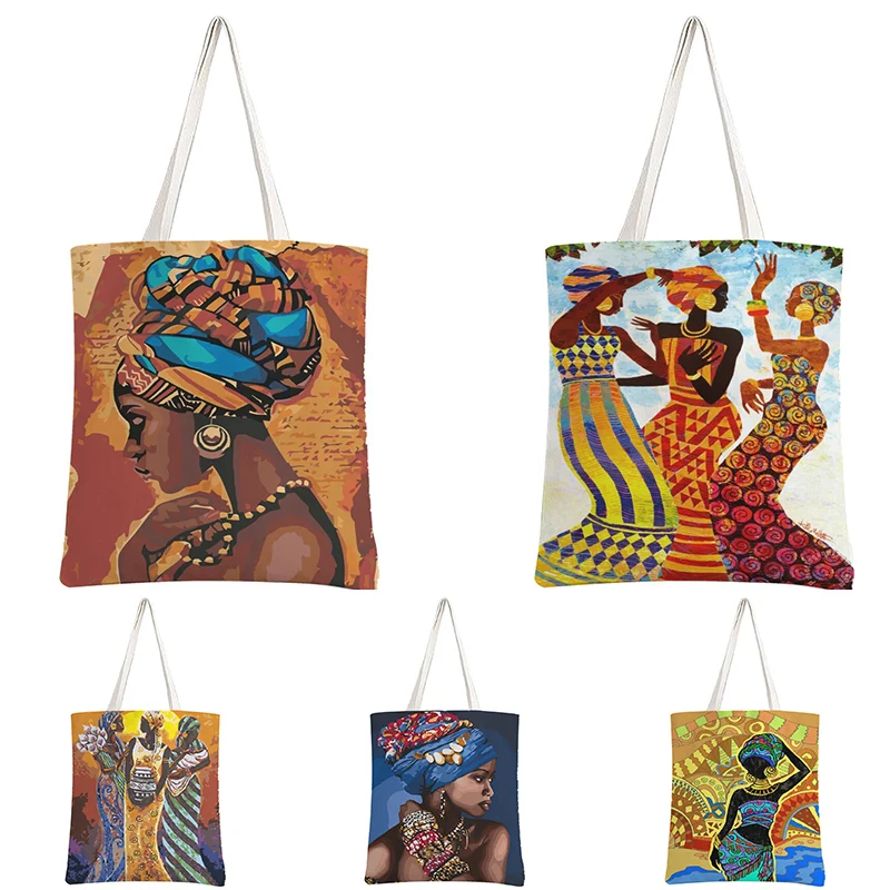 African Sister Shoulder Bags Women Shopping Tote Canvas Casual Harajuka Large Capacity Kawaii Trendy School Eco Reusable Bag 
African Sister Shoulder Bags Women Shopping Tote Canvas Casual Harajuka Large Capacity Kawaii Trendy School Eco Reusable Bag