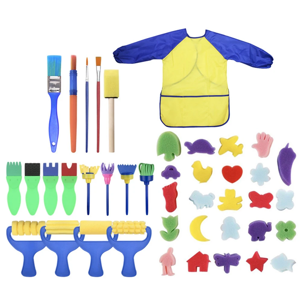 Art Painting Sponge Brush Set for Children Variety of Sponge Stamping Tools Easy Operation Stimulate Creativity
Art Painting Sponge Brush Set for Children Variety of Sponge Stamping Tools Easy Operation Stimulate Creativity