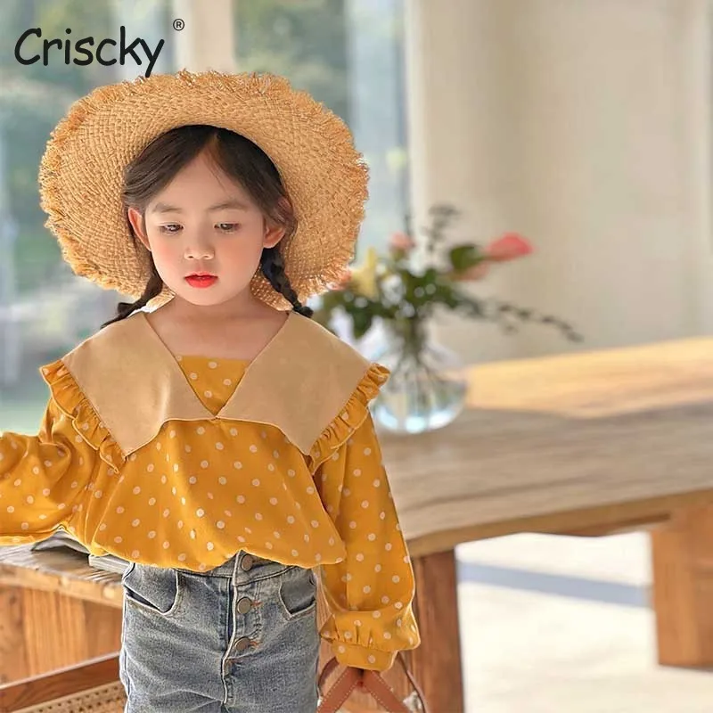 Criscky Girls Puff Sleeve 2022 Summer New Sweet Cute Polka Dot Children Casual Cotton Ruffles Baby Shirt Girls Shirts
Criscky Girls Puff Sleeve 2022 Summer New Sweet Cute Polka Dot Children Casual Cotton Ruffles Baby Shirt Girls Shirts