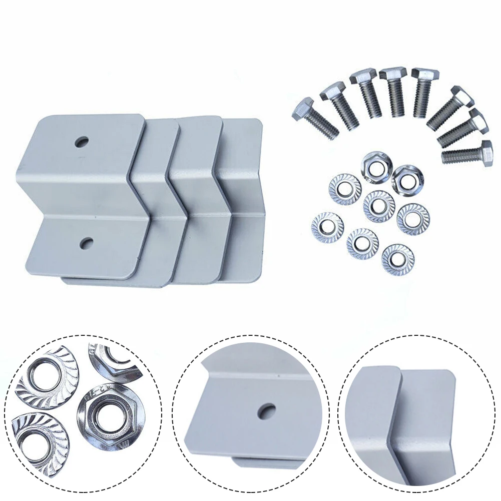 10 Sets Z Shape Metal Solar Panel Mounting Brackets 2 Hole with Hardware for RV House Boat Solar System Installation Accessories
10 Sets Z Shape Metal Solar Panel Mounting Brackets 2 Hole with Hardware for RV House Boat Solar System Installation Accessories