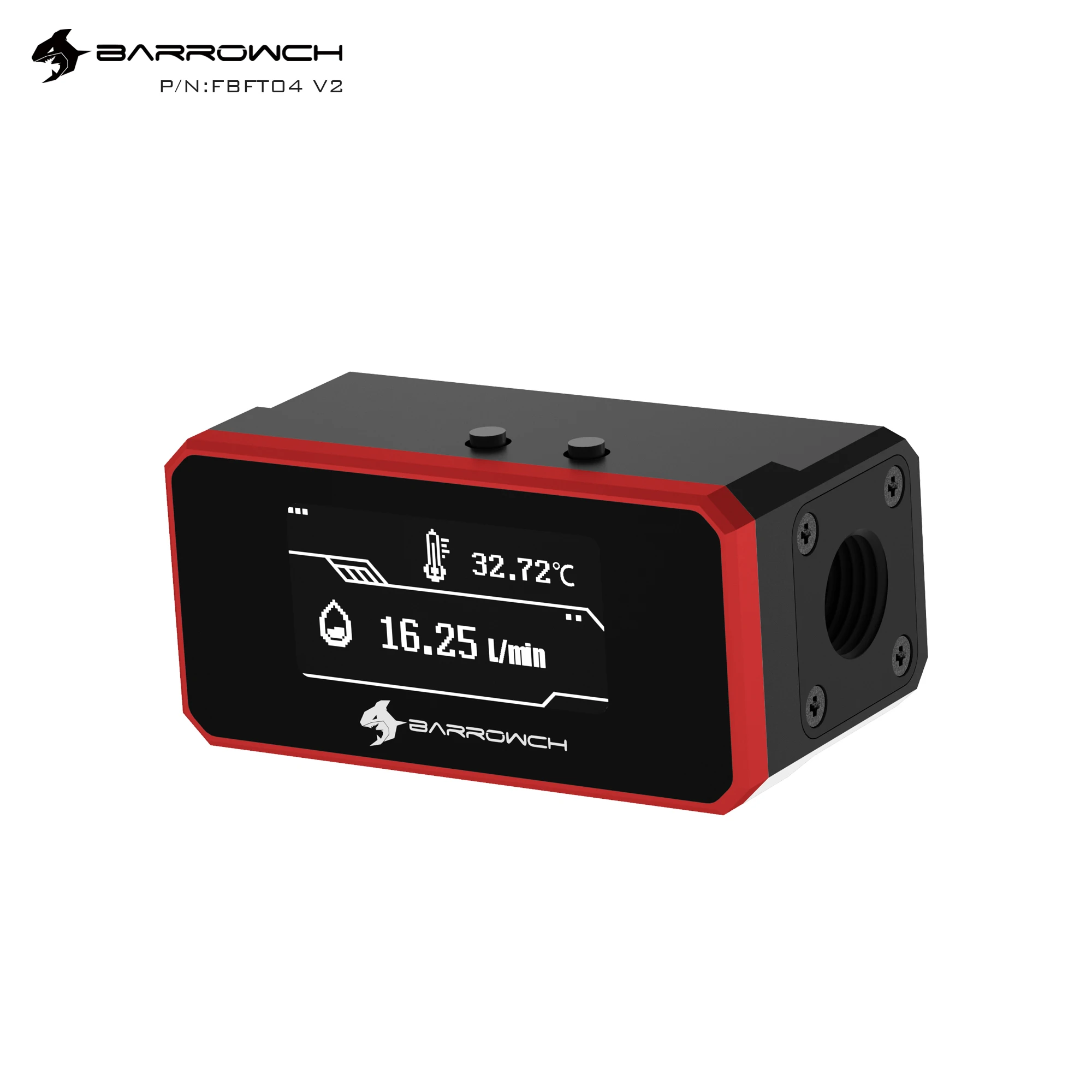 BarrowCH FBFT04 V2 OLED цифровой дисплей измеритель температуры воды термометр сигнализация высокой температуры водяной охладитель фитинг
BarrowCH FBFT04 V2 OLED цифровой дисплей измеритель температуры воды термометр сигнализация высокой температуры водяной охладитель фитинг