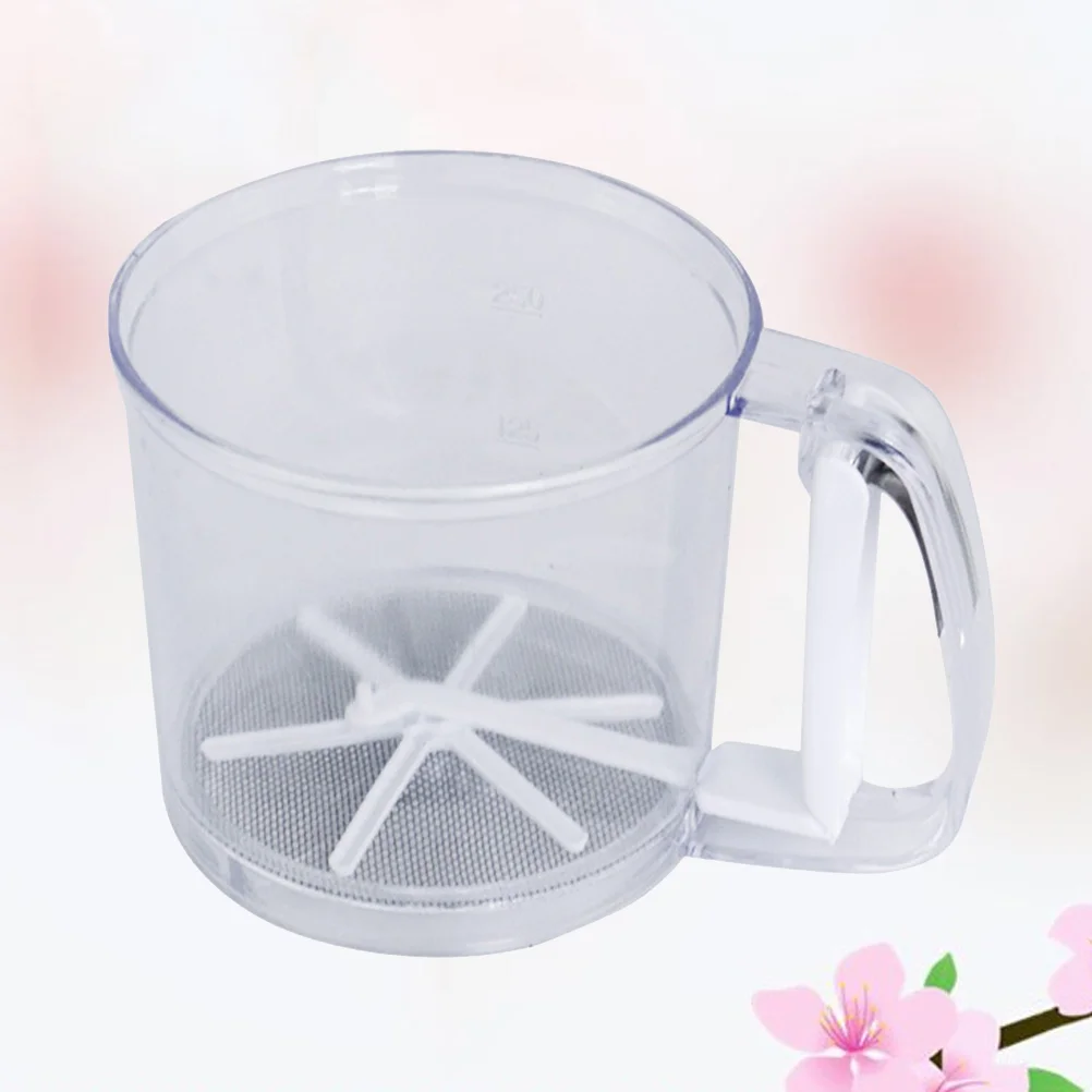 Flour Sifter Hand Crank Flour Sifter Clear Sieve Cup Round Flour Sieve Strainer Flour Sieve Flour Shaker Fine Mesh Strainer for
Flour Sifter Hand Crank Flour Sifter Clear Sieve Cup Round Flour Sieve Strainer Flour Sieve Flour Shaker Fine Mesh Strainer for