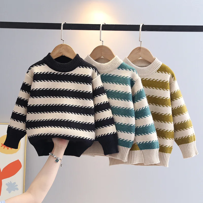 Трикотажные свитера для мальчиков, осенне-зимние детские шерстяные свитеры, одежда для детей от 3 до 8 лет, модель 2023 года
Трикотажные свитера для мальчиков, осенне-зимние детские шерстяные свитеры, одежда для детей от 3 до 8 лет, модель 2023 года