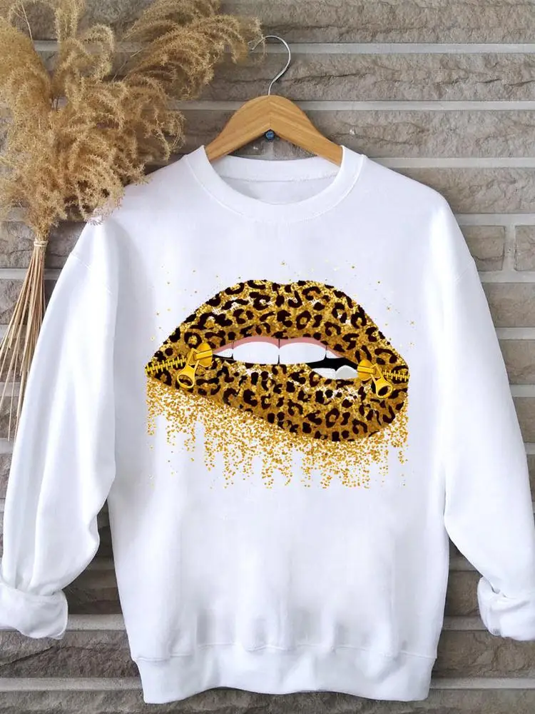 Women Clothing Pullovers Casual Fashion Ladies Spring Autumn Leopard Lip New Lovely Winter Female Hoodies Graphic Sweatshirts
Women Clothing Pullovers Casual Fashion Ladies Spring Autumn Leopard Lip New Lovely Winter Female Hoodies Graphic Sweatshirts