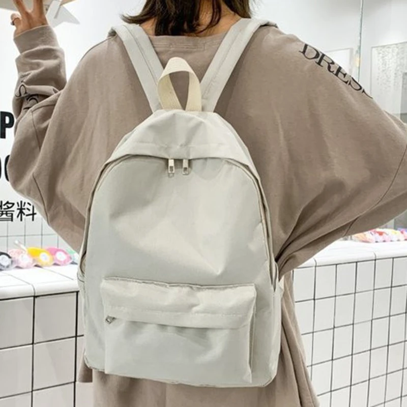 Women Backpack Small Backpack for School Teenagers Girls Nylon White Bookbag Fashion Solid Color Travel Backpack Street Trend
Women Backpack Small Backpack for School Teenagers Girls Nylon White Bookbag Fashion Solid Color Travel Backpack Street Trend