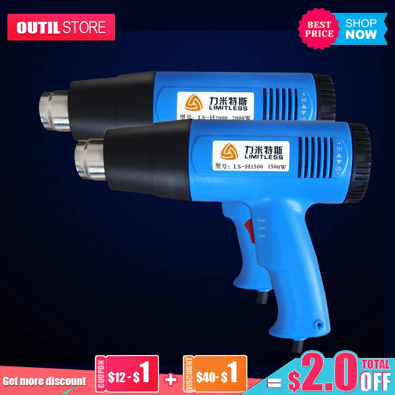 Realmote Industry Special Hot Air Gun Power Meter Type 1500w High And Low Gear Thermostat Hot Air Gun Blow Gun Bake Gun 
Realmote Industry Special Hot Air Gun Power Meter Type 1500w High And Low Gear Thermostat Hot Air Gun Blow Gun Bake Gun