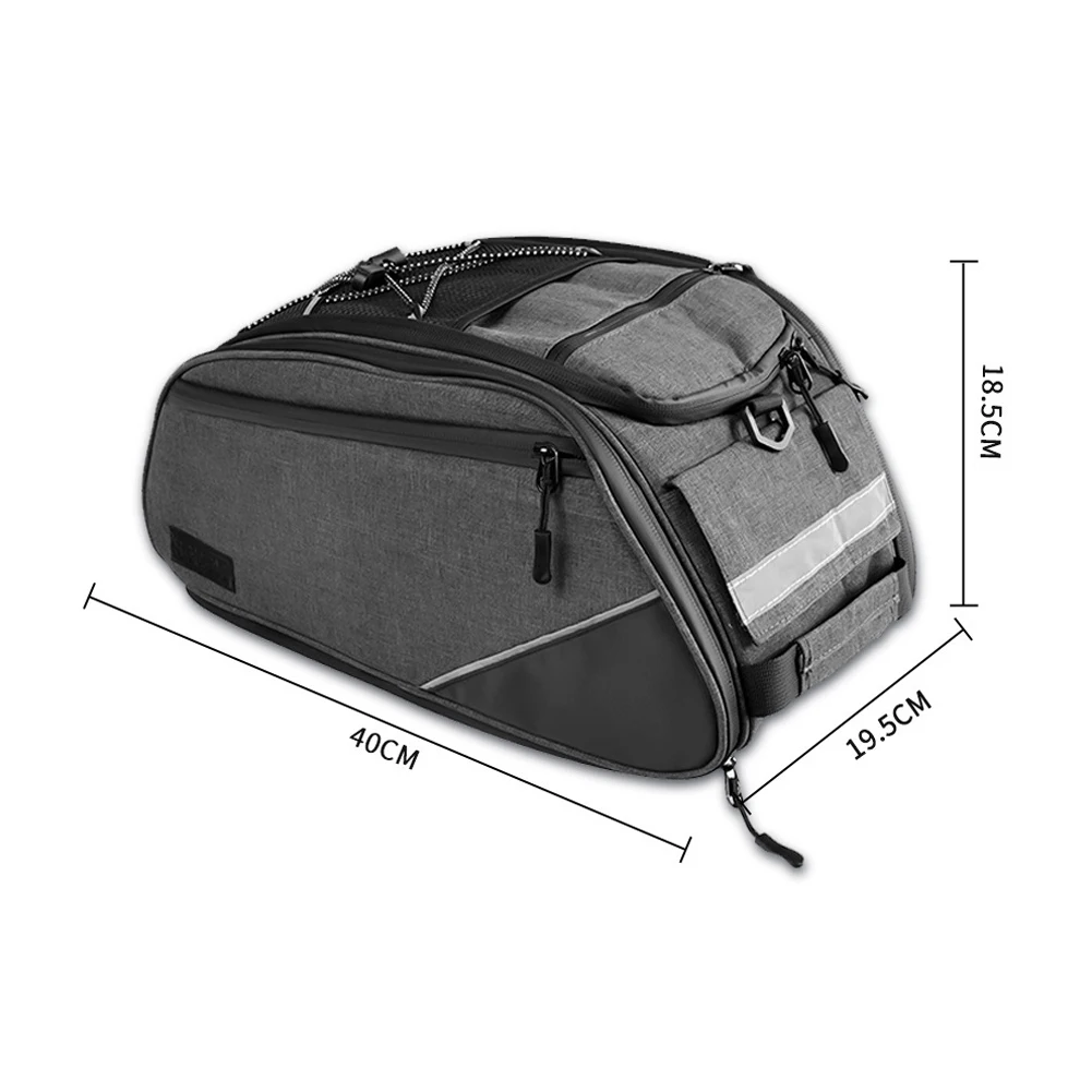 

Bicycle Rear Seat Bag Large Capacity Bike Pannier Bags Waterproof Rack Trunk Bag Multifunctional Saddle Bags Luggage Carrier