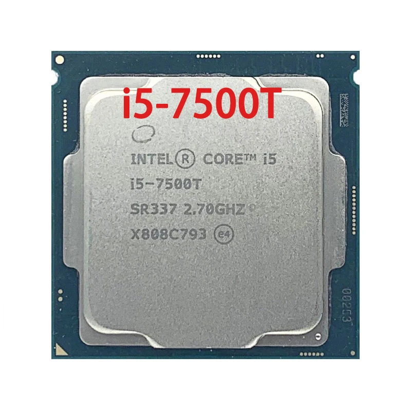 

Процессор Intel Core i5-7500T i5 7500T 2,7 ГГц четырехъядерный четырехпоточный ЦПУ Процессор 6 Мб 35 Вт LGA 1151