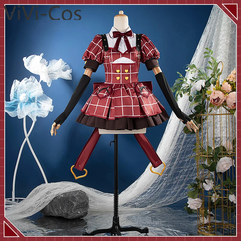 ViVi-Cos Vtuber Makaino Ririmu Косплей Костюм Cos Game Аниме Вечеринка Униформа Хэллоуин Играть
