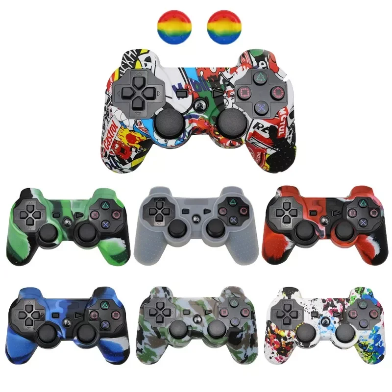 PS3 Controller Gamepad Silicone Rubber Skin Case Protective Cover For Playstation 3 Joystick with 2 Thumb Grips Caps
PS3 Controller Gamepad Silicone Rubber Skin Case Protective Cover For Playstation 3 Joystick with 2 Thumb Grips Caps