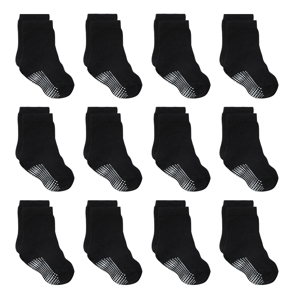 12pairs Boys Girls With Grips Sweat Absorbing Spring Autumn Baby Socks Soft Casual Newborn Non Slip Ankle Solid Toddler Crew
12pairs Boys Girls With Grips Sweat Absorbing Spring Autumn Baby Socks Soft Casual Newborn Non Slip Ankle Solid Toddler Crew