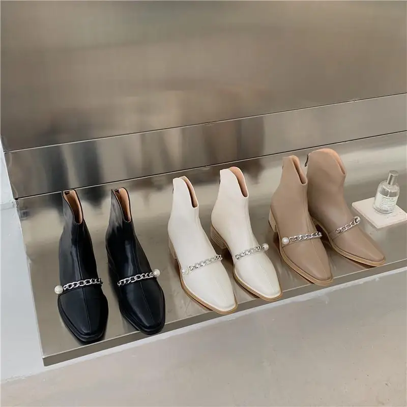 Shoes Women's Rubber Boots Boots-Women Zipper Rain Low 2022 Autumn Ankle Ladies Metal Decoration Basic Square Toe PU Hoof Heels
Shoes Women's Rubber Boots Boots-Women Zipper Rain Low 2022 Autumn Ankle Ladies Metal Decoration Basic Square Toe PU Hoof Heels
