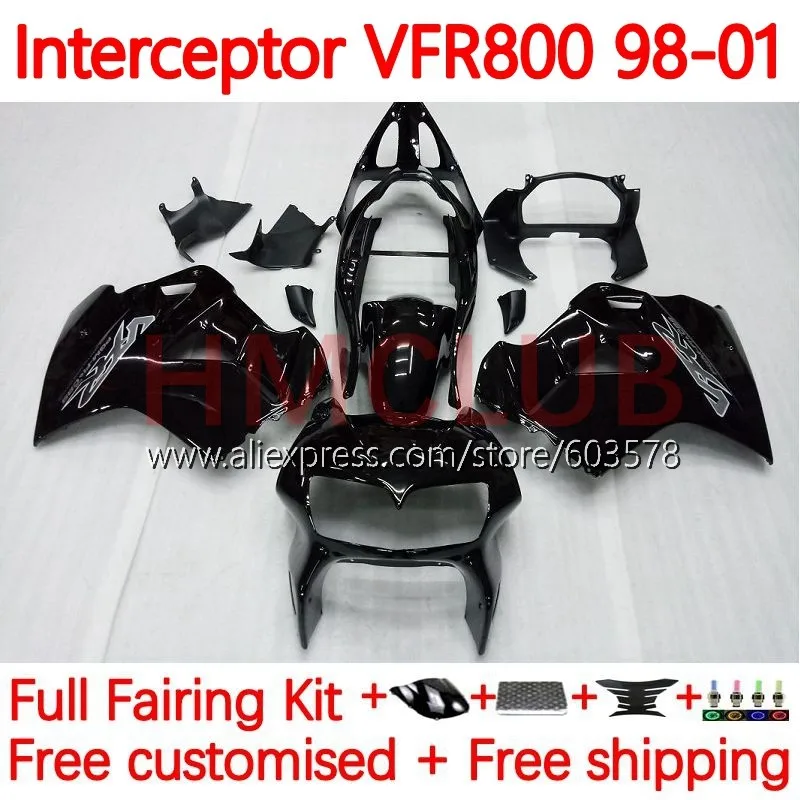 Kit For HONDA Interceptor VFR800 VFR 800RR 800 RR VFR800RR 1998 1999 2000 2001 VFR800R glossy black 98 99 00 01 Fairing 122No.6
Kit For HONDA Interceptor VFR800 VFR 800RR 800 RR VFR800RR 1998 1999 2000 2001 VFR800R glossy black 98 99 00 01 Fairing 122No.6
