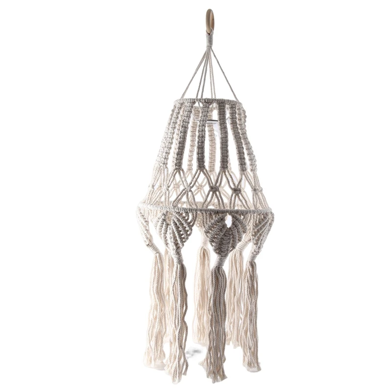 Macrame Lamp Shade Hanging Pendant Light Cover Cotton Lampshade Bedroom Living Room Home Decor Woven Tapestry
Macrame Lamp Shade Hanging Pendant Light Cover Cotton Lampshade Bedroom Living Room Home Decor Woven Tapestry